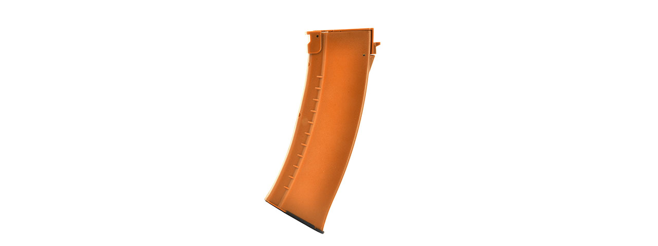 LCT AIRSOFT AK-74 10 PACK 450RD HIGH-CAPACITY MAG W/ SHELF - ORANGE - Click Image to Close