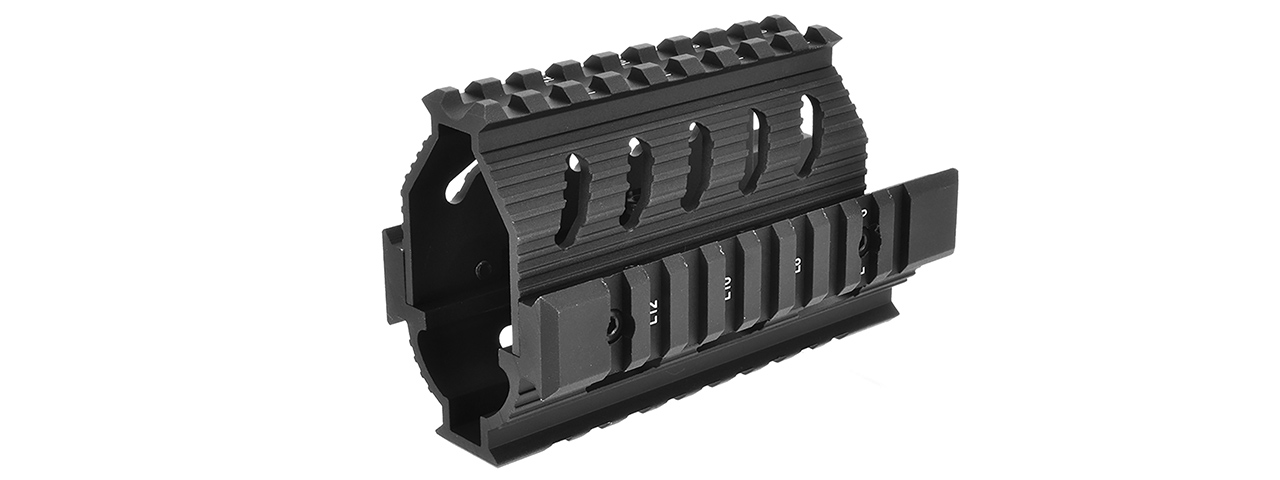 LCT AIRSOFT AK SERIES AEG TX-3 TACTICAL FREE FLOAT RIS HANDGUARD-BLK - Click Image to Close