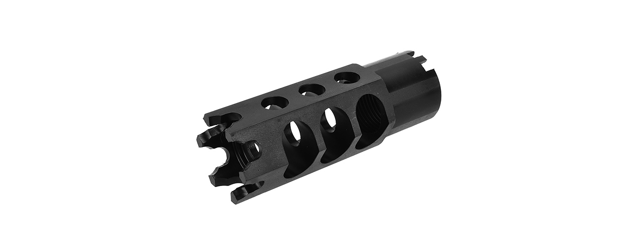 LCT AIRSOFT HEXAGON 24MM CW FULL METAL FLASH HIDER FOR LCT AK-74U AEG - Click Image to Close