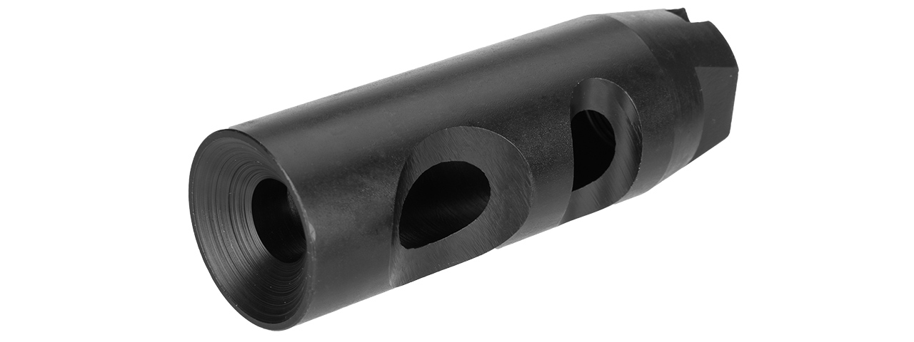 LCT AIRSOFT AK SERIES AEG AMD-65 STYLE FLASH HIDER - 14MM CCW - Click Image to Close