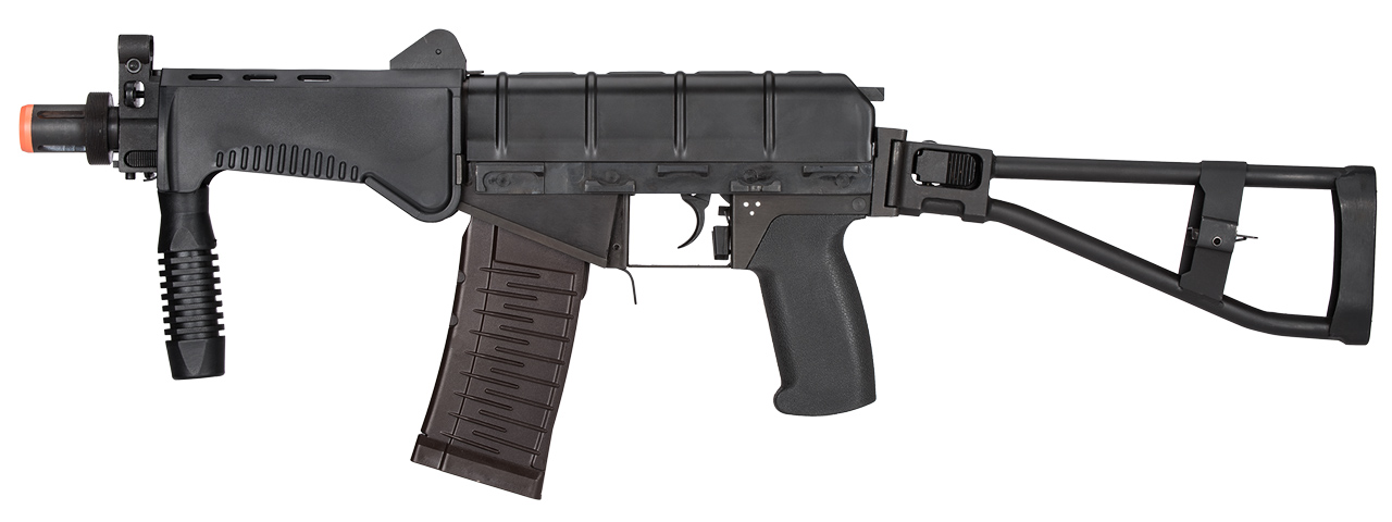 LCT Airsoft SR-3M VIKHR Assault Rifle AEG w/ Foldable Foregrip (Black) - Click Image to Close