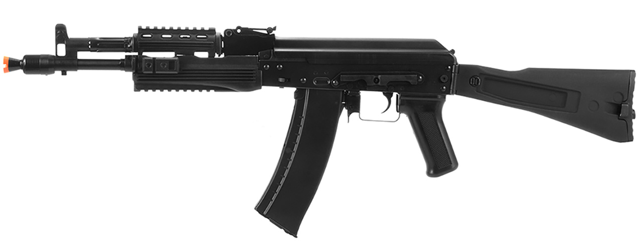 LCT Airsoft AK-102 Assault Rifle AEG w/ Folding Stock (Black) - Click Image to Close