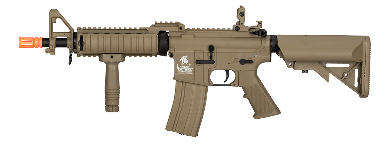 Lancer Tactical Gen 2 RAS Airsoft AEG Rifle (Color: Tan) - Click Image to Close