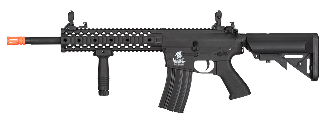 Lancer Tactical Low FPS Gen 2 M4 Evo Airsoft AEG Rifle (Color: Black) - Click Image to Close