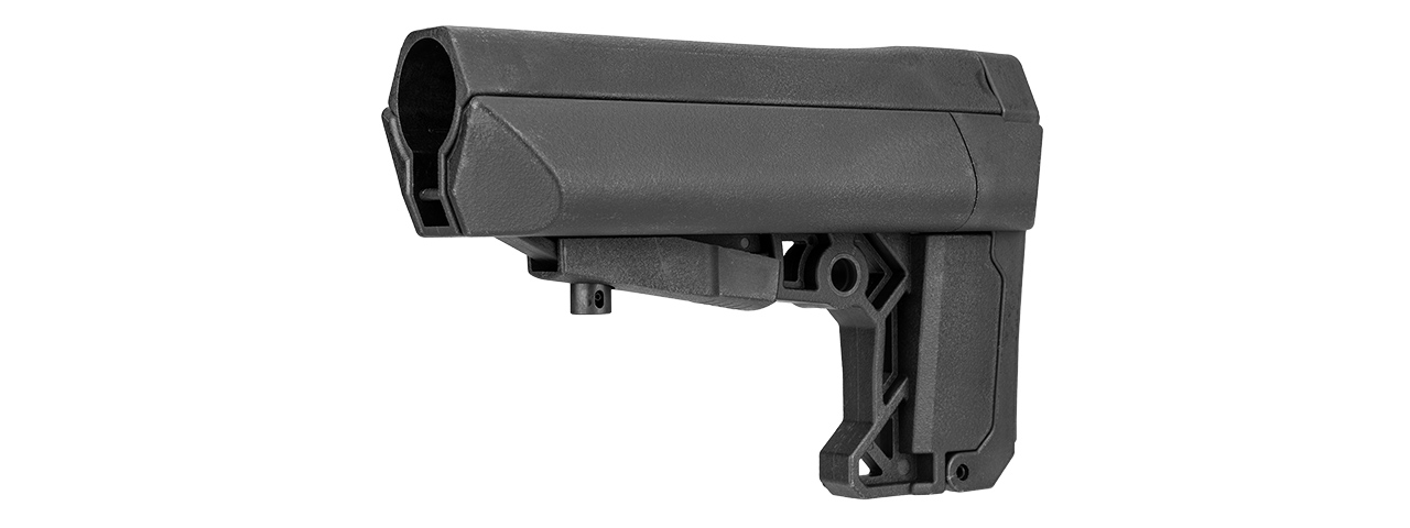 LT-18STOCK RETRACTABLE LT-18 STOCK FOR M4 AIRSOFT AEGS (BLACK) - Click Image to Close
