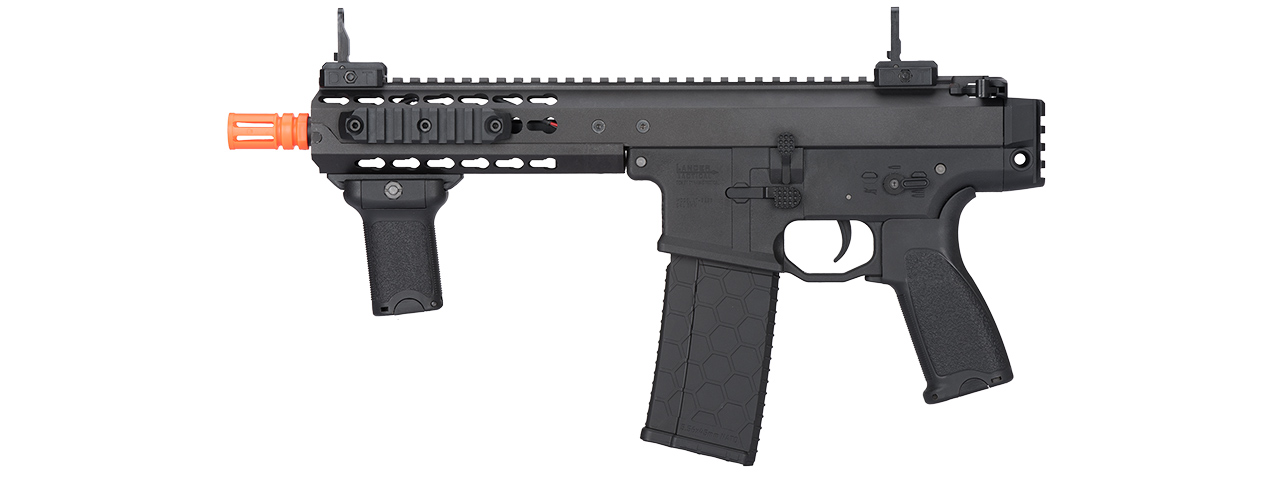 LT-200BCL WARLORD 8" INCH TYPE C METAL AEG AIRSOFT SMG, LOW FPS VERSION (BK) - Click Image to Close