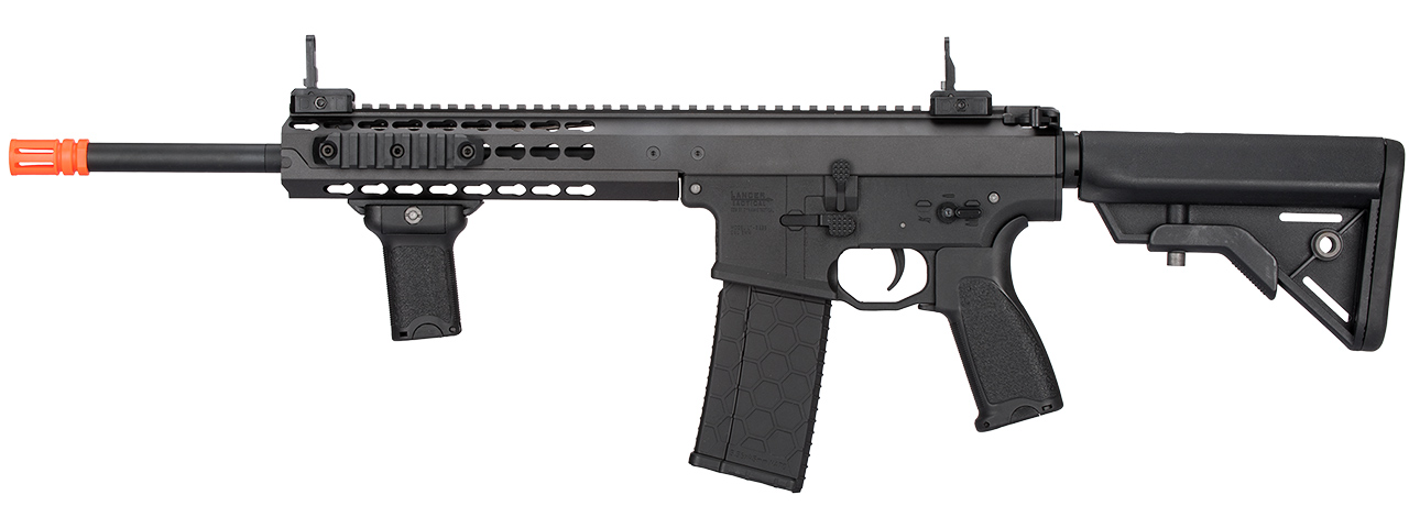 LT-201BBL WARLORD 10.5" AEG TYPE B CARBINE AIRSOFT RIFLE, LOW FPS VERSION (BK) - Click Image to Close