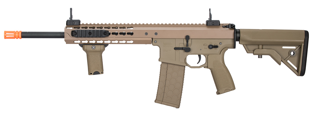 LT-201TB WARLORD 10.5" AEG TYPE B CARBINE AIRSOFT RIFLE (DARK EARTH) - Click Image to Close