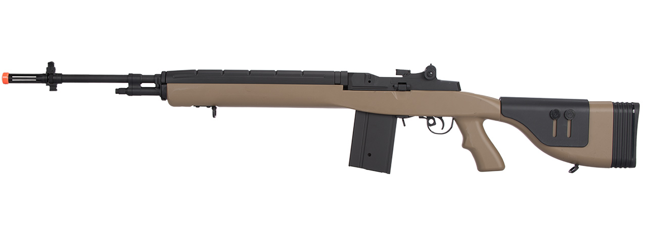 Lancer Tactical LT-732 DMR Stock 45" M14 SOCOM Airsoft AEG (Tan) - Click Image to Close