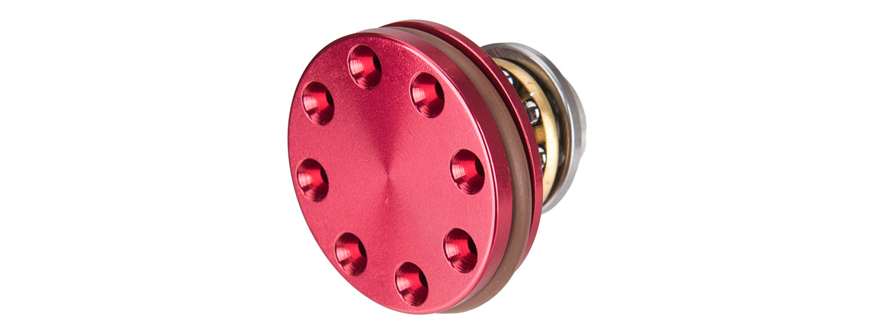 LANCER TACTICAL GENERATION 2 CNC MACHINED PISTON HEAD (RED) - Click Image to Close