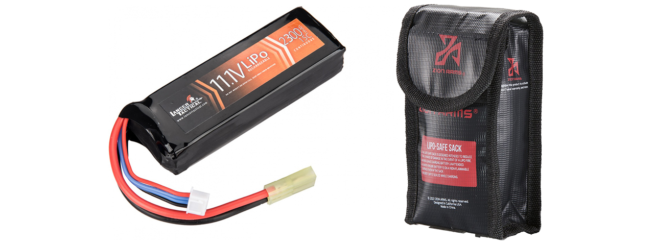 Lancer Tactical 11.1v 2300mAh 15C Brick Lipo Battery - Click Image to Close