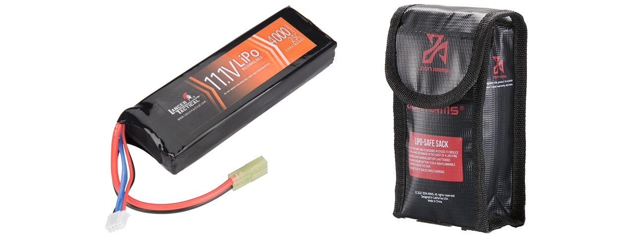 Lancer Tactical 11.1V 4000mAh 25C Brick LiPo Battery - Click Image to Close