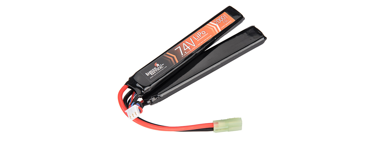 Lancer Tactical 7.4v 2000mAh 15C Butterfly Lipo Battery - Click Image to Close