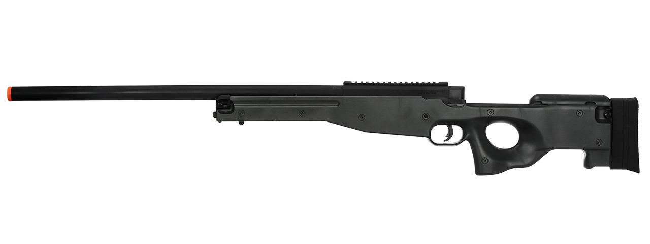 M96B L96 SPRING BOLT ACTION AIRSOFT RIFLE (BLACK) - Click Image to Close