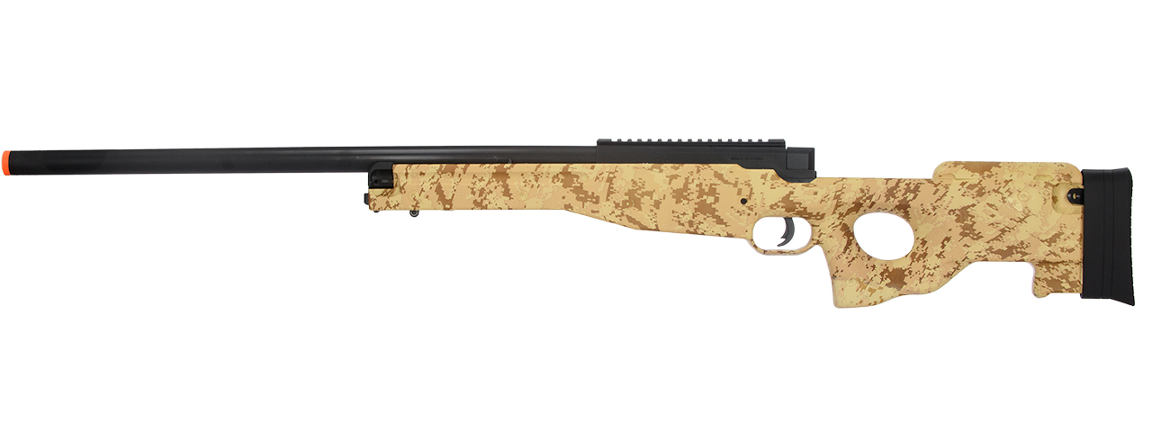 M96C L96 SPRING BOLT ACTION AIRSOFT RIFLE (DESERT DIGITAL) - Click Image to Close