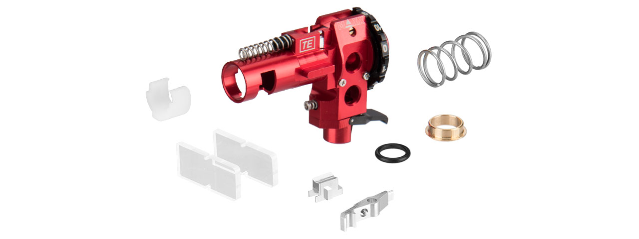 MX-HOP003PRO CNC ALUMINUM HOP-UP CHAMBER TE PRO (RED) - Click Image to Close