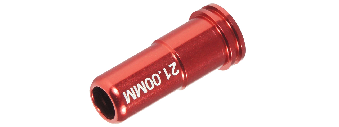 MX-NOZ2100AL 21.00MM ALUMINUM DOUBLE O-RING AIR SEAL NOZZLE AEG (RED) - Click Image to Close