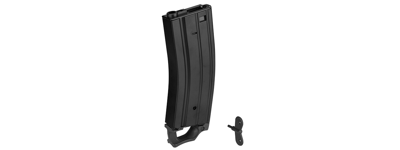 SG-618-1B 330RD M4 / M16 HIGH CAP AIRSOFT AEG MAGAZINE W/ PULL TAB (BLACK) - Click Image to Close