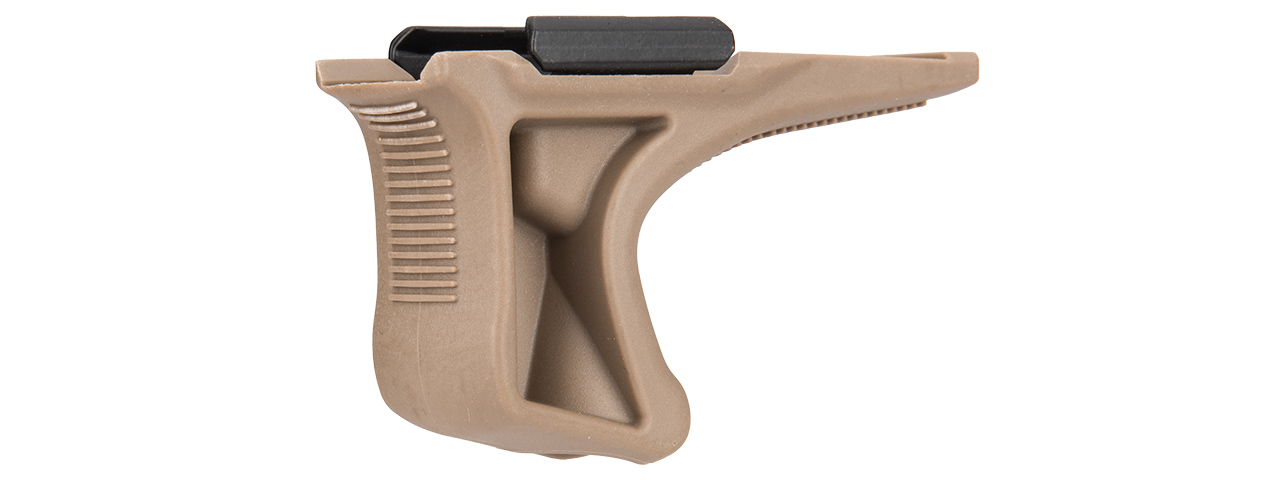 Sentinel Gears Low Profile Angled Grip for Picatinny Rails (Color: Tan) - Click Image to Close