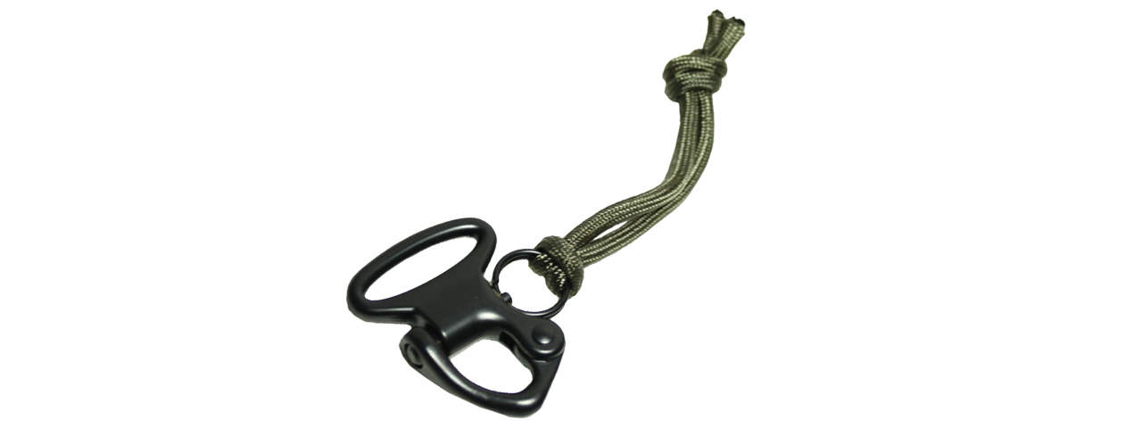 T1635-F QUICK DETACH SHACKLE WITH PARACORD PULL (FOLIAGE GREEN) - Click Image to Close