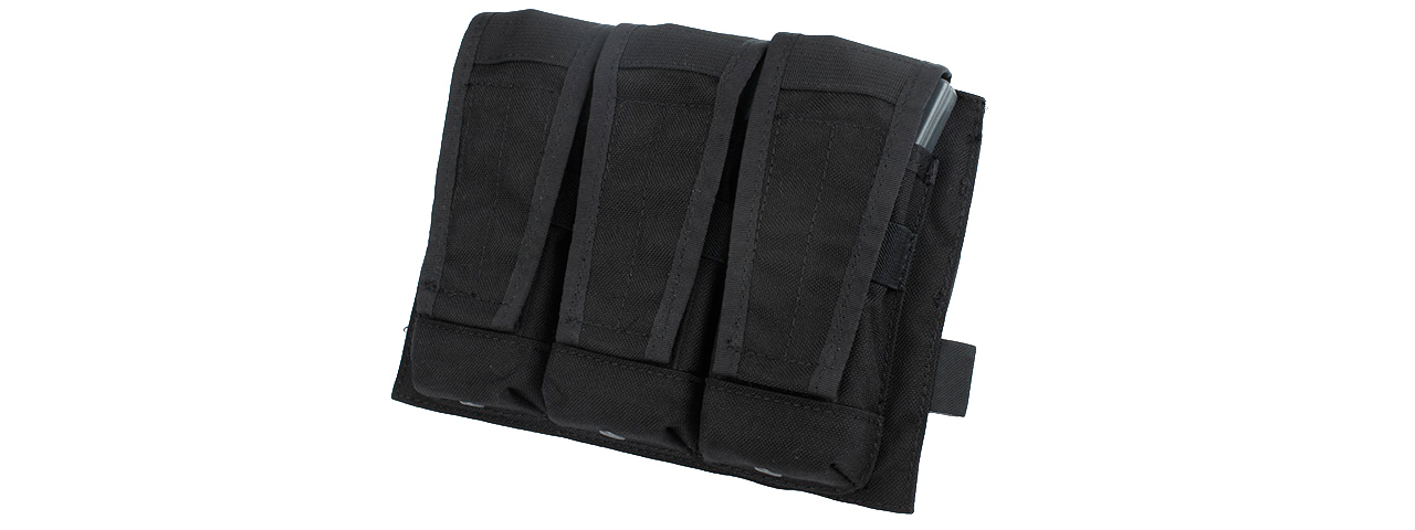 AMA TACTICAL TRIPLE MAGAZINE MOLLE POUCH - BLACK - Click Image to Close