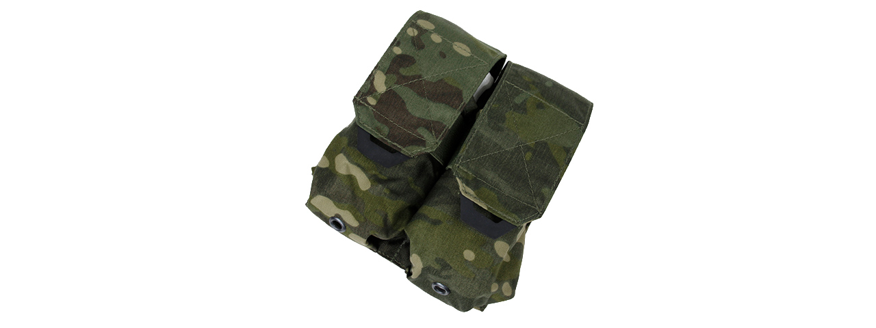 AMA TACTICAL QUOP DOUBLE MAG POUCH - CAMO TROPIC - Click Image to Close