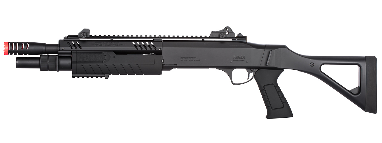 FABARM STF/12 Short Barrel Shotgun w/ Fixed Stock (BLACK) - Click Image to Close