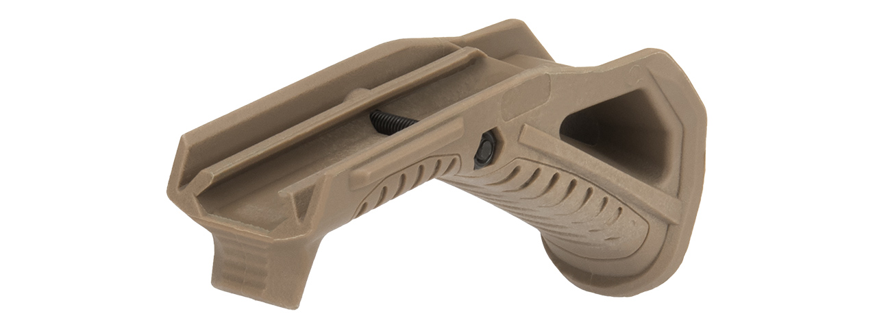 G-Force Picatinny Grooved Angled Foregrip (DARK EARTH) - Click Image to Close