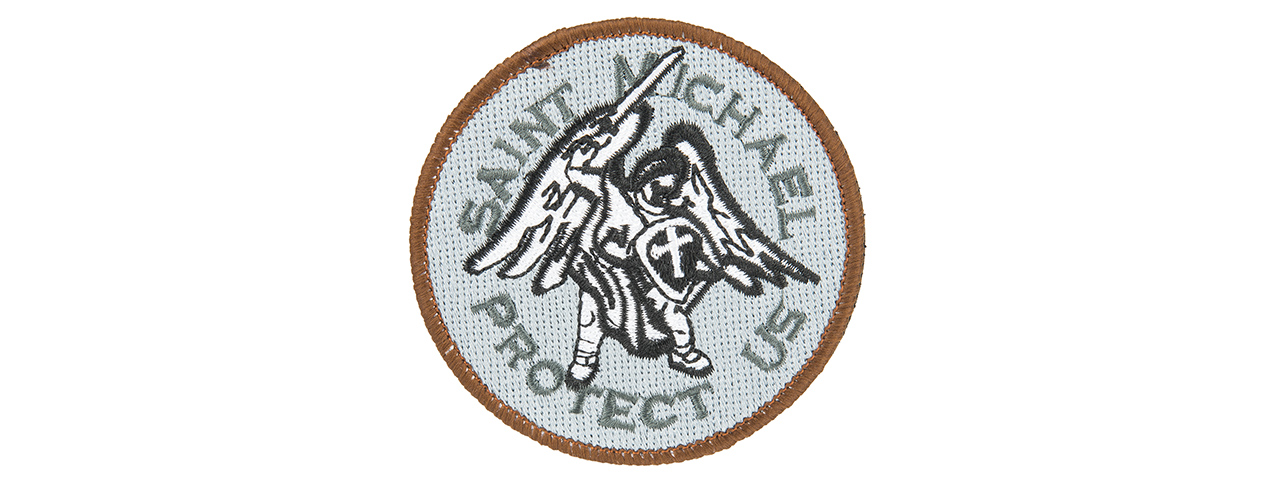 AC-141A SAINT MICHAEL GUARDIAN PROTECT US MORALE PATCH (LIGHT BLUE) - Click Image to Close
