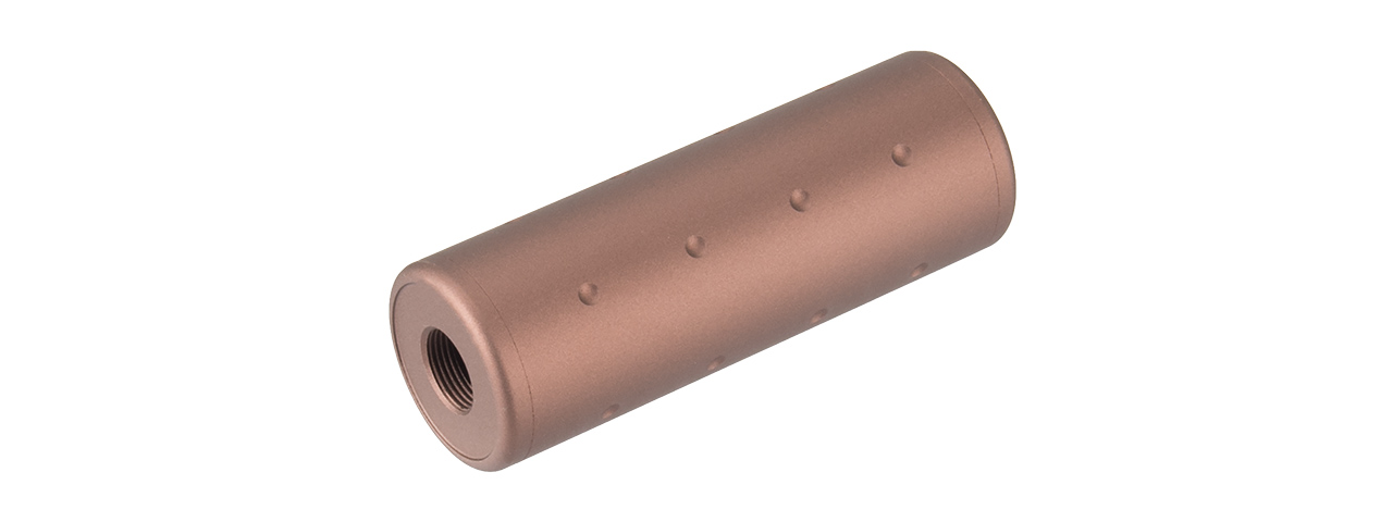 LASER ENGRAVED SKULL MOCK SUPPRESSOR (COYOTE BROWN) - Click Image to Close