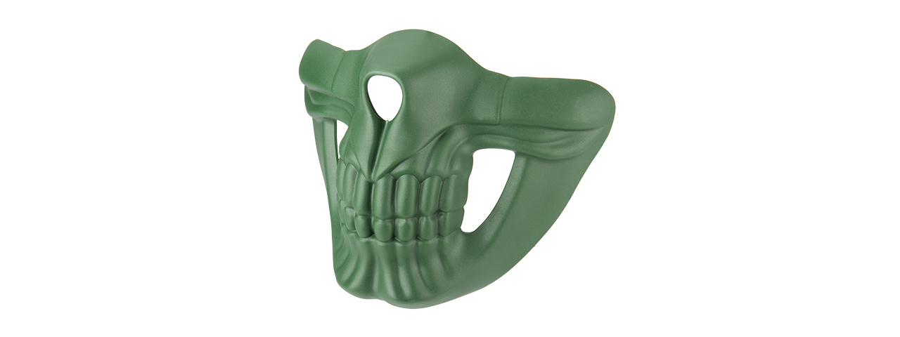 Lower Skull Mask Face Protection (GREEN) - Click Image to Close