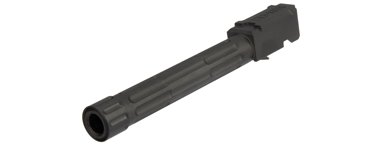 FLUTED / THREADED OUTER BARREL FOR G-SERIES GBB PISTOLS (BLACK) - Click Image to Close