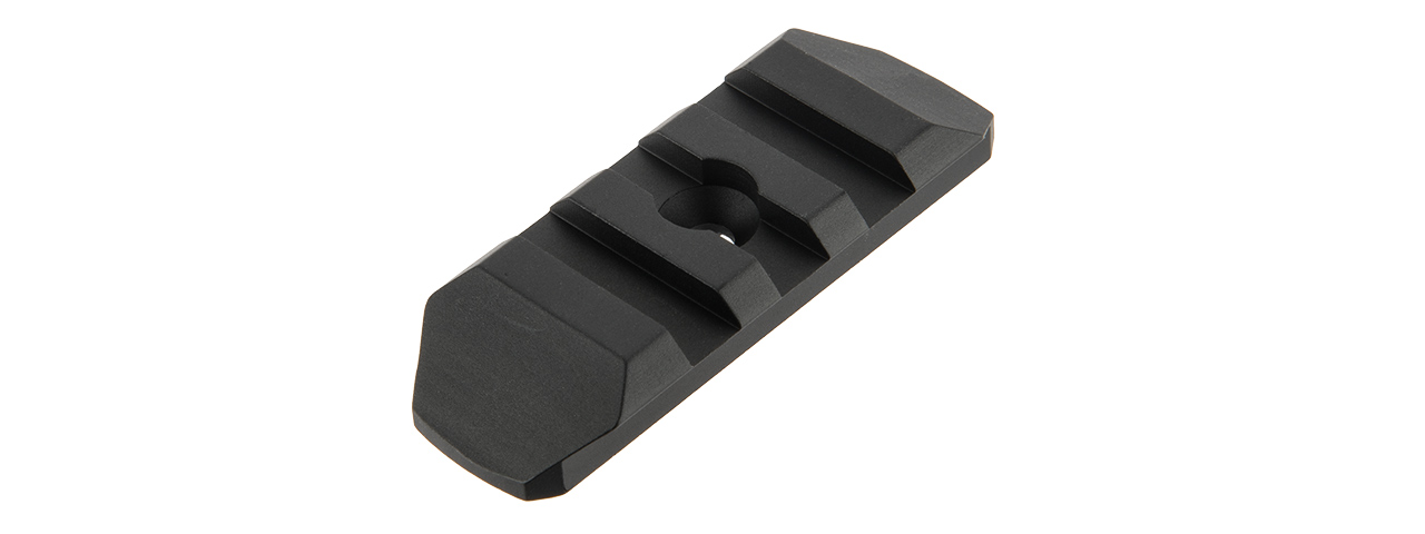 ATLAS CUSTOM WORKS 3-SLOT FULL METAL KEYMOD PICATINNY RAIL SEGMENT (BLACK) - Click Image to Close