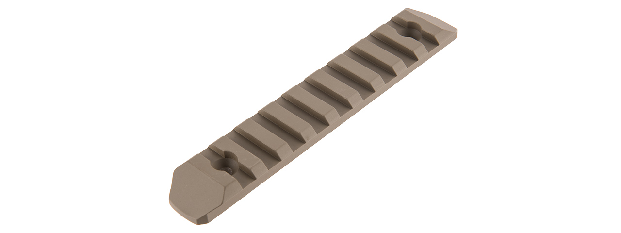 ATLAS CUSTOM WORKS 9-SLOT KEYMOD PICATINNY RAIL SEGMENT (TAN) - Click Image to Close