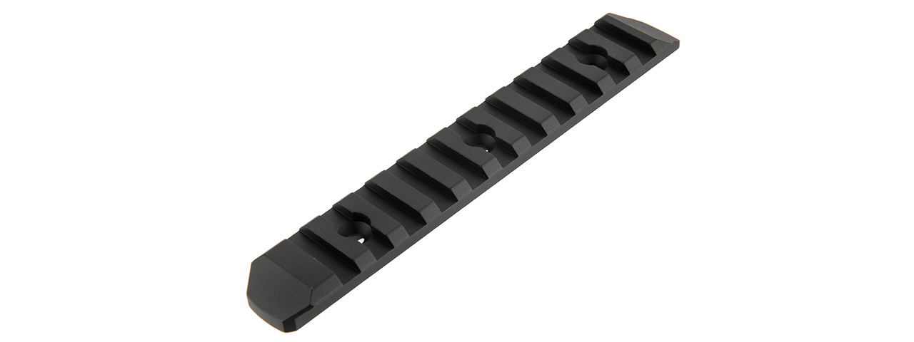 ATLAS CUSTOM WORKS 11-SLOT KEYMOD PICATINNY RAIL SEGMENT (BLACK) - Click Image to Close