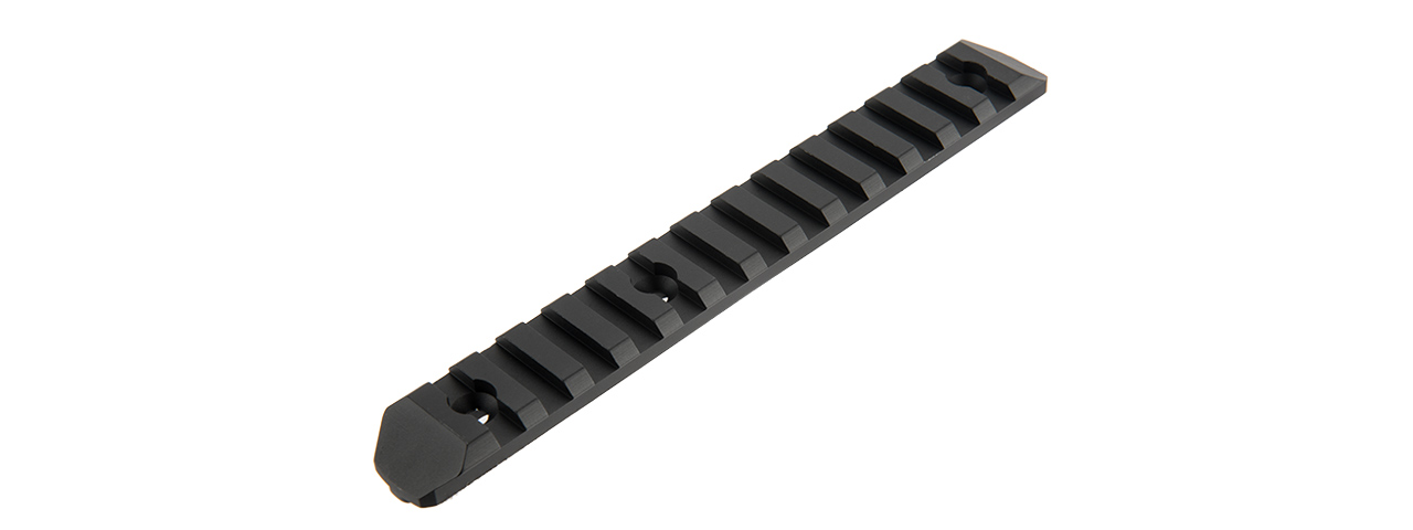 ATLAS CUSTOM WORKS 13-SLOT KEYMOD PICATINNY RAIL SEGMENT (BLACK) - Click Image to Close