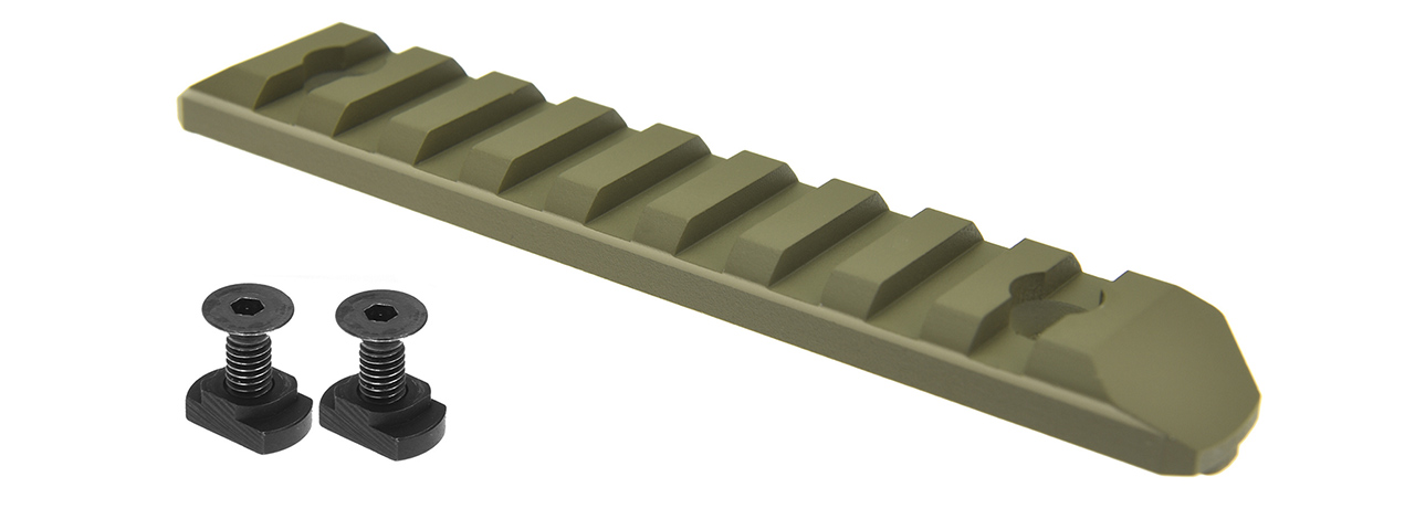 ATLAS CUSTOM WORKS 9-SLOT M-LOK PICATINNY RAIL SEGMENT (DARK EARTH) - Click Image to Close