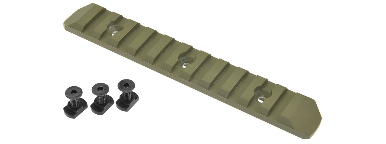 ATLAS CUSTOM WORKS 11-SLOT M-LOK PICATINNY RAIL SEGMENT- TAN - Click Image to Close