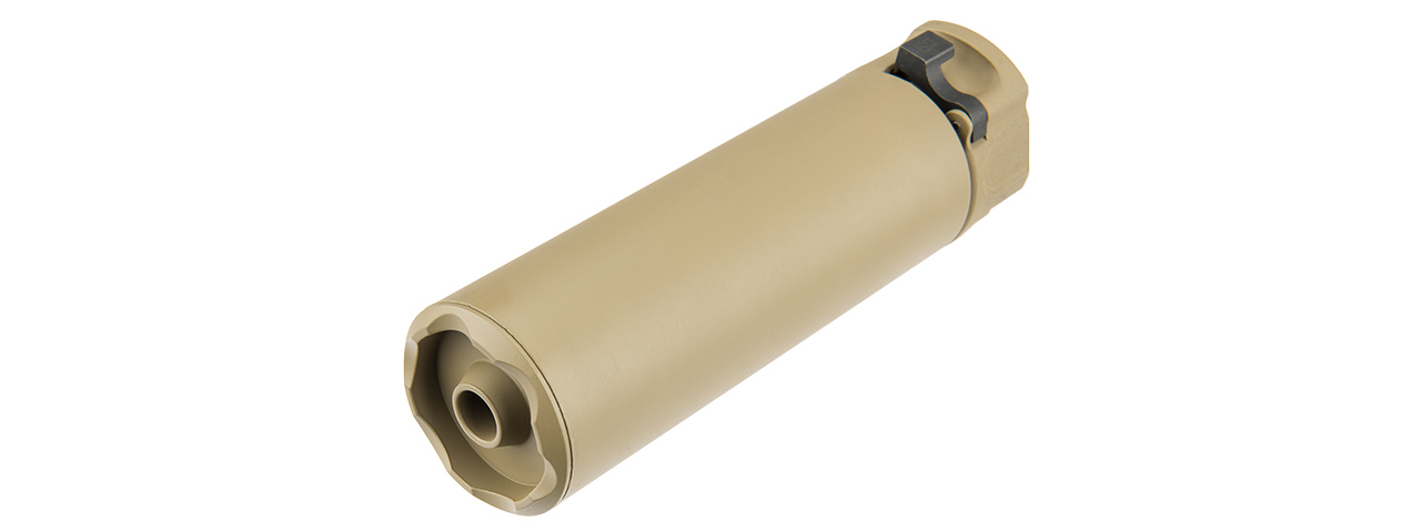 ATLAS CUSTOM WORKS FULL METAL SOCOM QD 5.3" BARREL EXTENSION W/ FLASH HIDER [MINI2] (TAN) - Click Image to Close