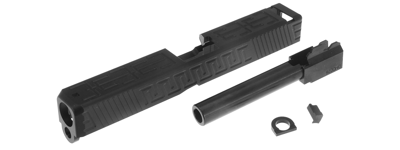 ATLAS CUSTOM WORKS CNC SLIDE AND BARREL KIT FOR TM G17 GBB PISTOLS - TYPE 2 (BLACK) - Click Image to Close