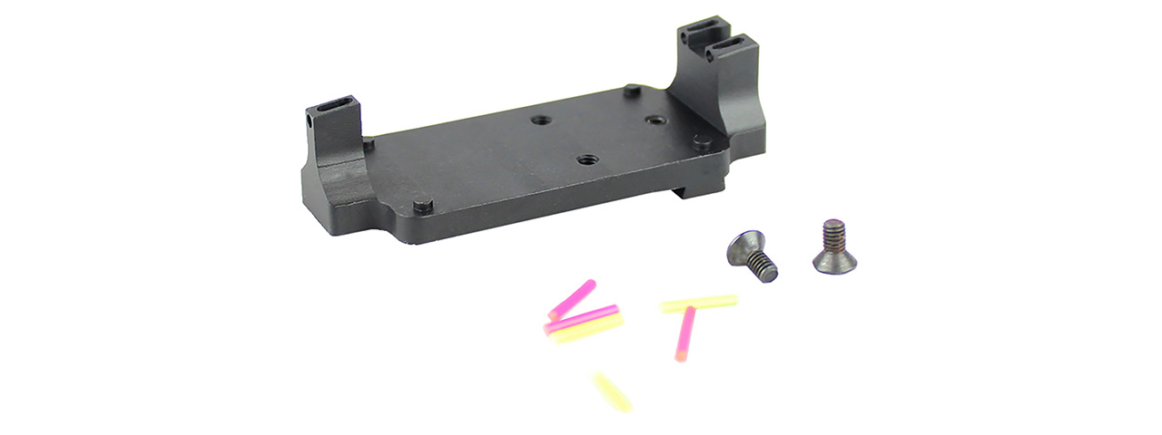 ATLAS CUSTOM WORKS RMR FIBER SIGHT BASE MOUNT (BLACK) - Click Image to Close