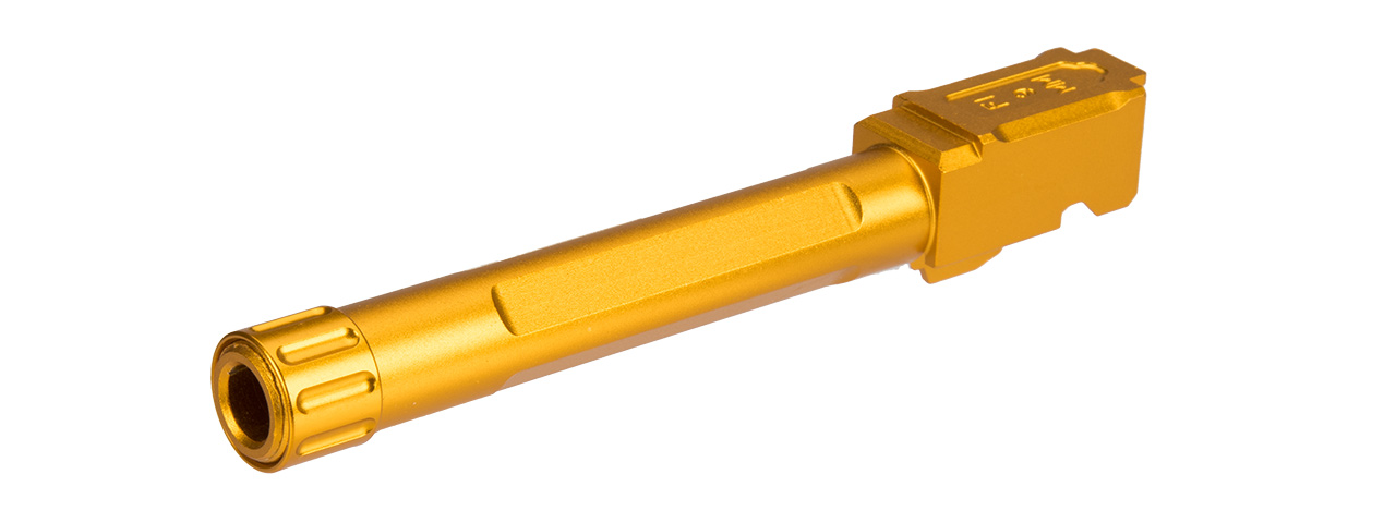 ATLAS CUSTOM WORKS G17 THREADED OUTER BARREL (GOLD) - Click Image to Close