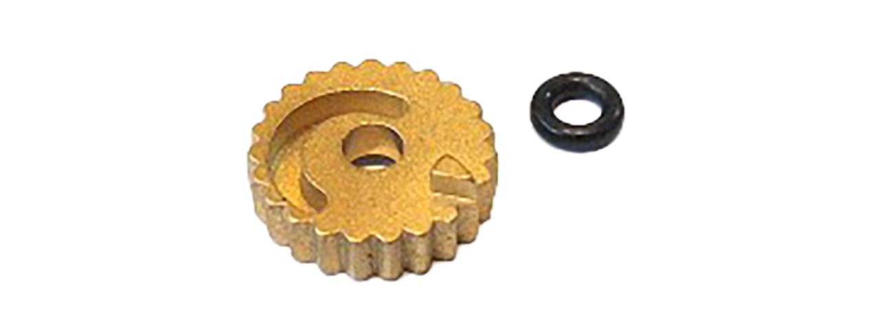 AIRSOFT MASTERPIECE BRASS HOP-UP ADJUSTING WHEEL FOR TOKYO MARUI 4.3/5.1 (BRASS) - Click Image to Close