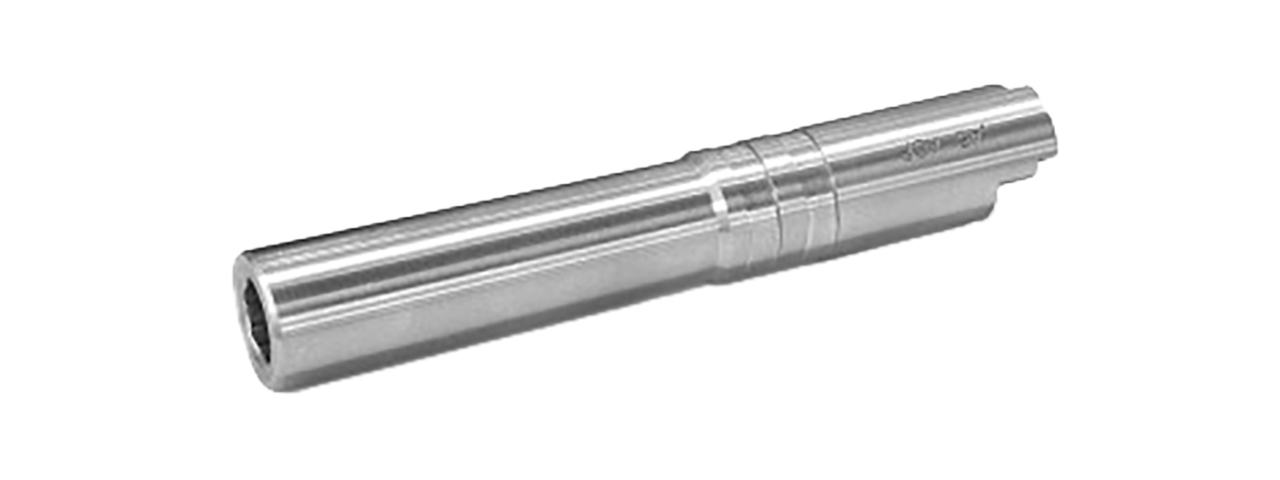 AIRSOFT MASTERPIECE .45 STEEL ACP OUTER BARREL FOR 4.3 HI-CAPA (SILVER) - Click Image to Close