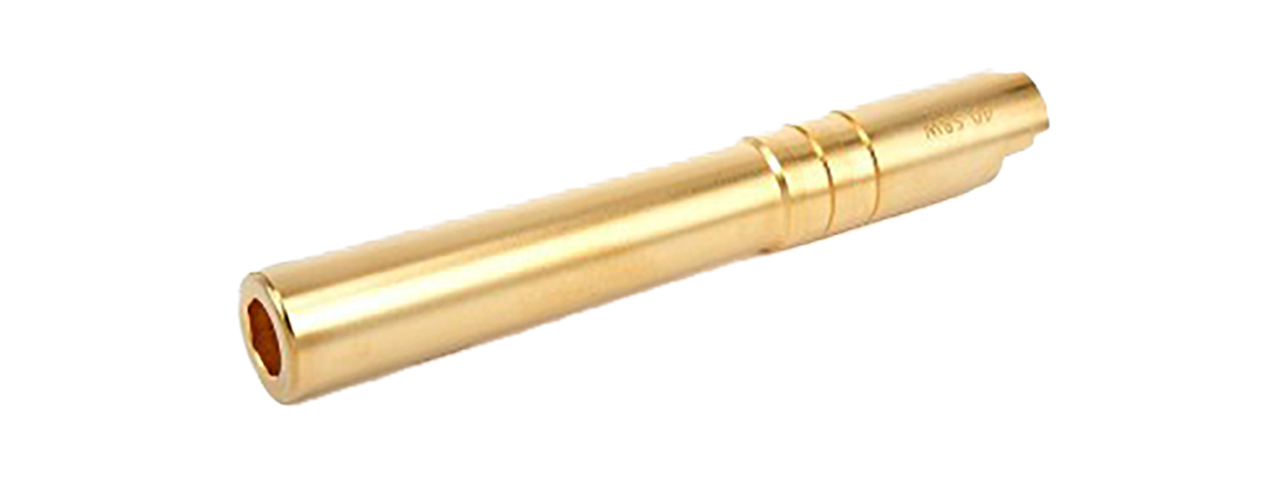 AIRSOFT MASTERPIECE .40 S&W OUTER BARREL FOR 5.1 HI-CAPA (GOLD) - Click Image to Close