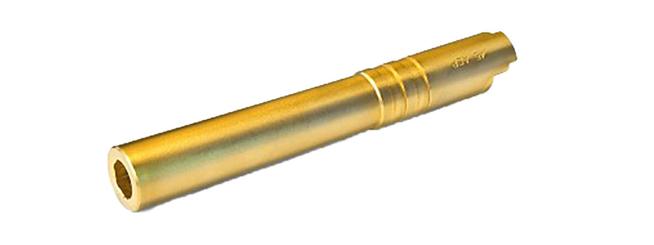 AIRSOFT MASTERPIECE .45 STEEL ACP OUTER BARREL FOR 5.1 HI-CAPA (GOLD) - Click Image to Close