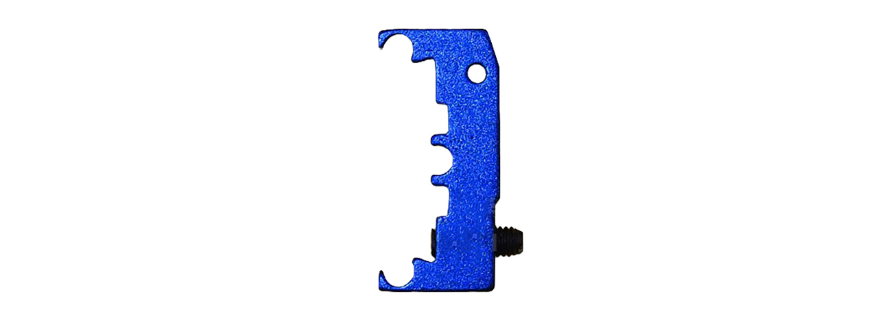 AIRSOFT MASTERPIECE ALUMINUM PUZZLE BASE TRIGGER (BLUE) - Click Image to Close