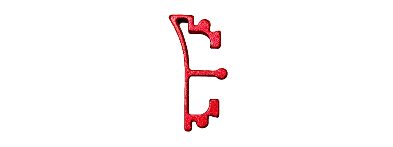 AIRSOFT MASTERPIECE ALUMINUM PUZZLE FRONT ENOS TRIGGER (RED) - Click Image to Close