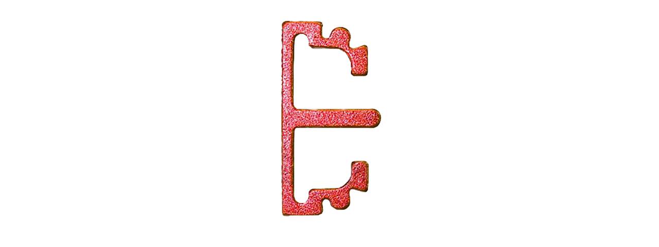 AIRSOFT MASTERPIECE ALUMINUM PUZZLE FRONT FLAT LONG TRIGGER (RED) - Click Image to Close