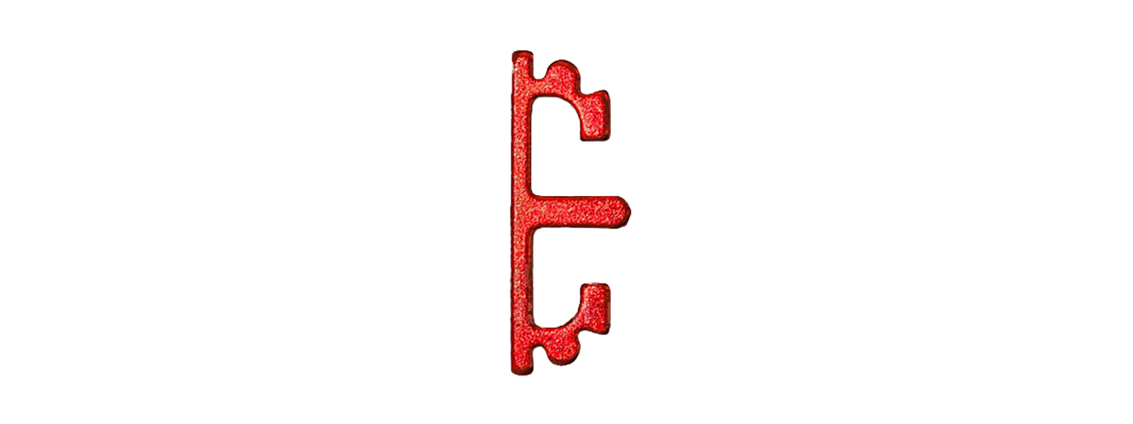 AIRSOFT MASTERPIECE ALUMINUM PUZZLE FRONT FLAT TRIGGER (RED) - Click Image to Close